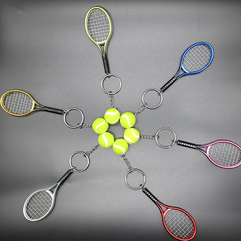 Wholesale Mini Tennis Racket Keychain Creative Keychain ACC-KC-YouY005