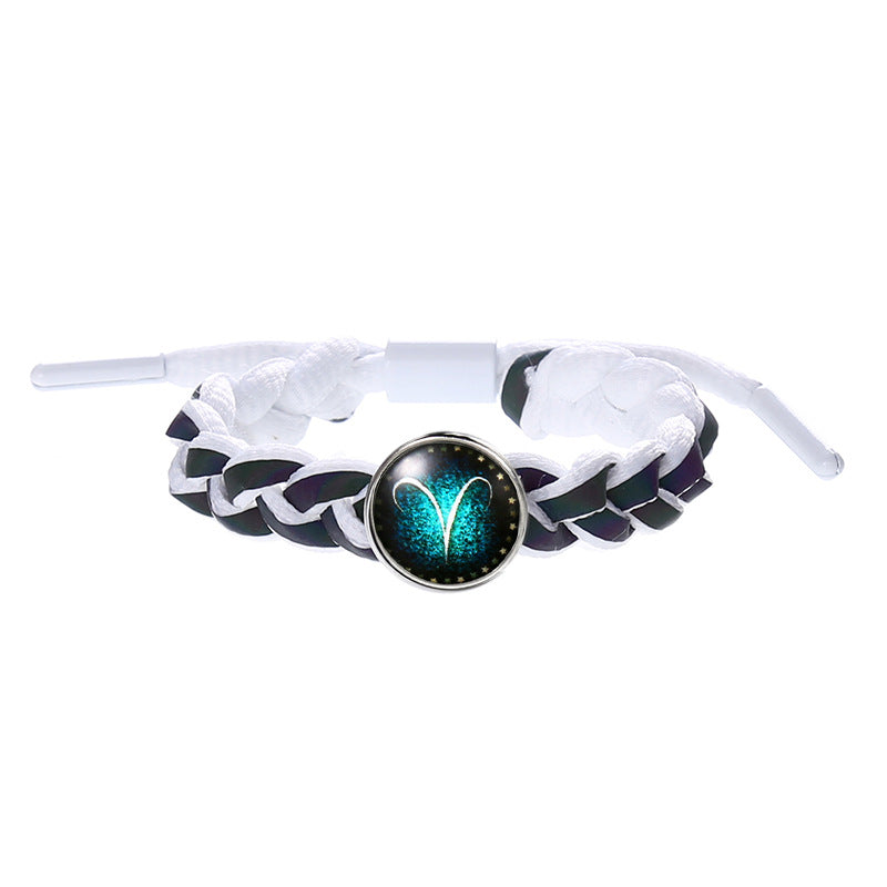 Wholesale Luminous Gemstone 12 Zodiac Bracelet ACC-BT-Saih022