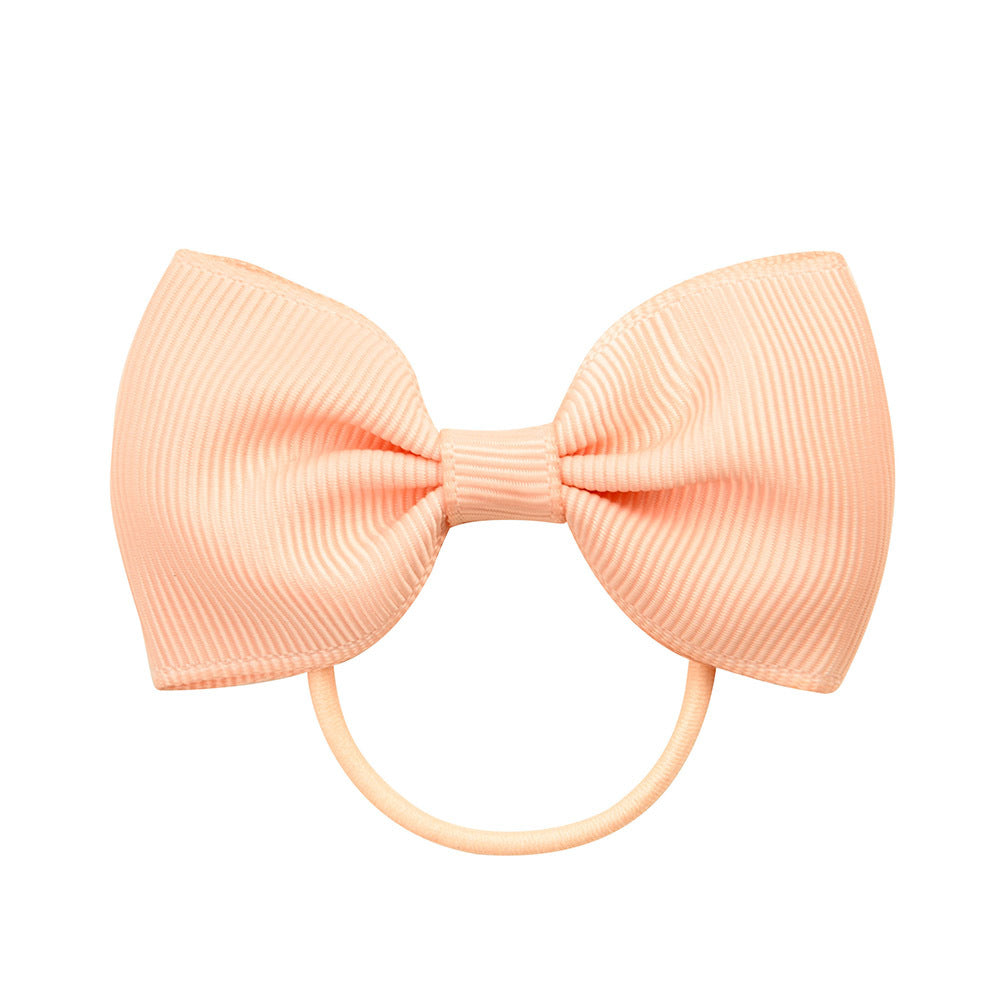 Wholesale Solid Color Rubber Band Bow Cute Kids Hair Scrunchies ACC-HS-YaLun004