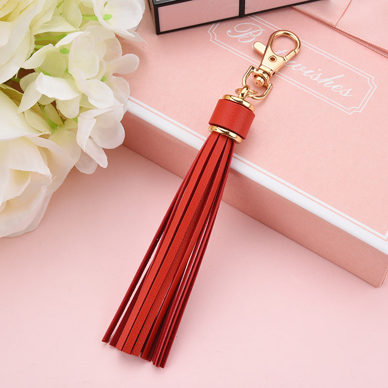 Wholesale PU Leather Tassel Keychains ACC-KC-WoAn019