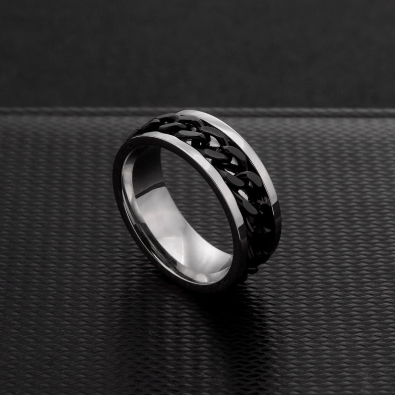 Anello a catena girevole in acciaio inossidabile all'ingrosso