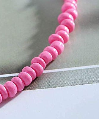 Wholesale  Bohemian Short  Handmade Color Rice Bead Necklace