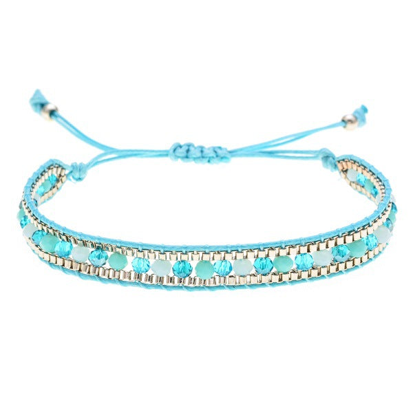 Wholesale Handwoven Vintage Ethnic Style Diamond Bracelet ACC-BT-Zheq001