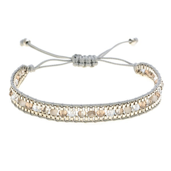 Wholesale Handwoven Vintage Ethnic Style Diamond Bracelet ACC-BT-Zheq001