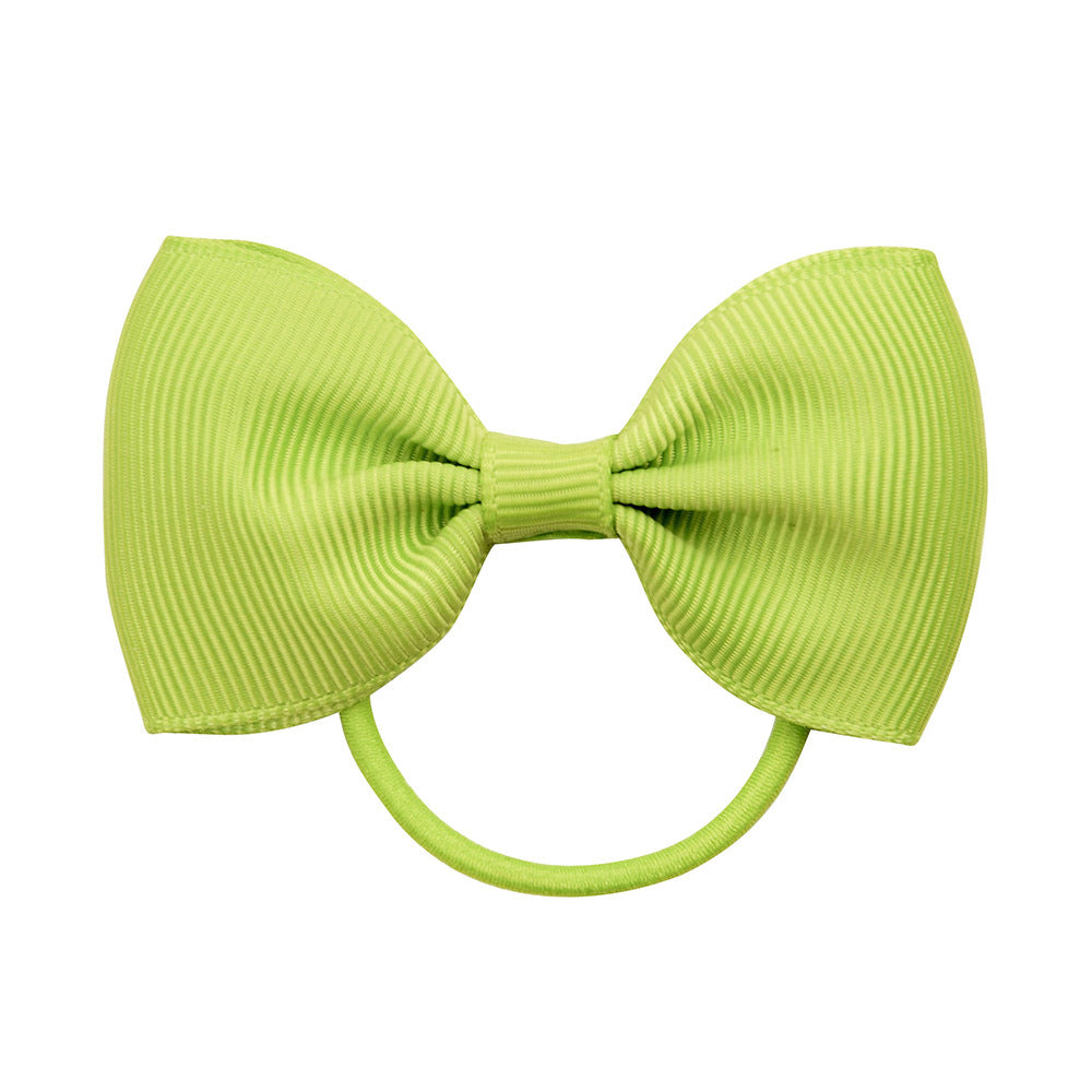 Wholesale Solid Color Rubber Band Bow Cute Kids Hair Scrunchies ACC-HS-YaLun004
