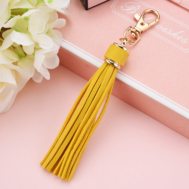 Wholesale PU Leather Tassel Keychains ACC-KC-WoAn019