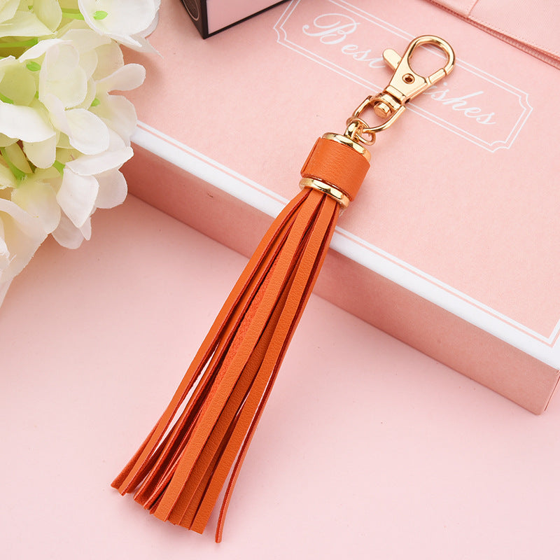 Wholesale PU Leather Tassel Keychains ACC-KC-WoAn019