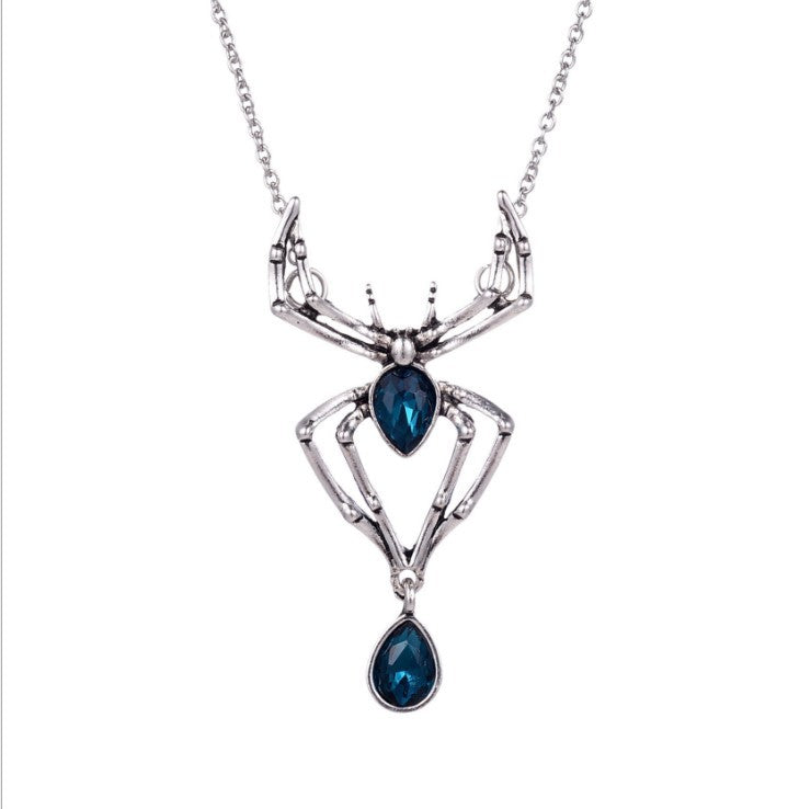 Wholesale Gothic Vampire  Bat Necklace Set with Choker and Skull Pendant,  Fashion Accessory for Costume Party
