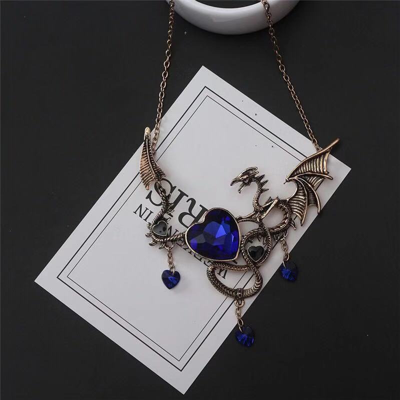 Wholesale Gothic Vampire  Bat Necklace Set with Choker and Skull Pendant,  Fashion Accessory for Costume Party