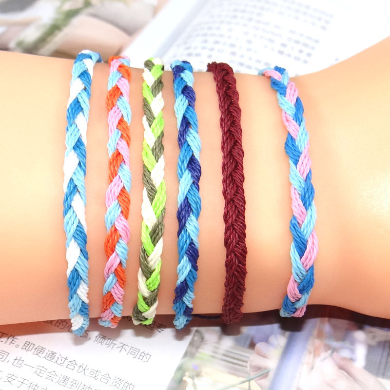 Wholesale Hand-woven rope Bohemian men' s wave bracelet
