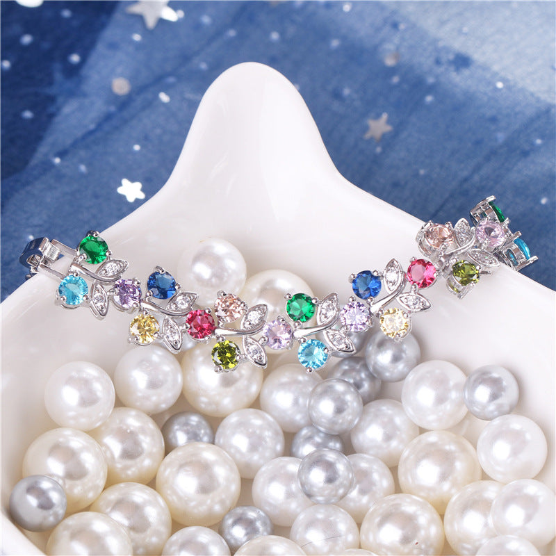 Wholesale  Creative Bracelet Accessories Copper Zircon Bracelet