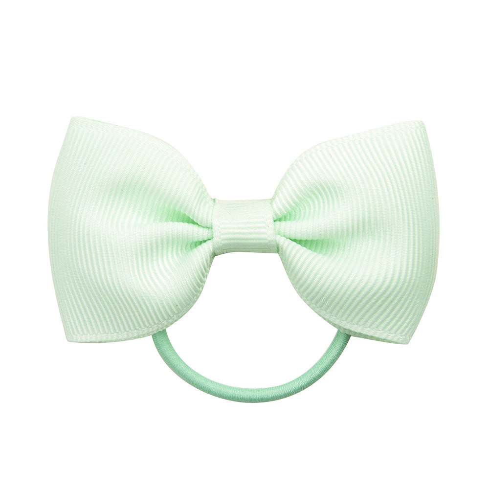 Wholesale Solid Color Rubber Band Bow Cute Kids Hair Scrunchies ACC-HS-YaLun004