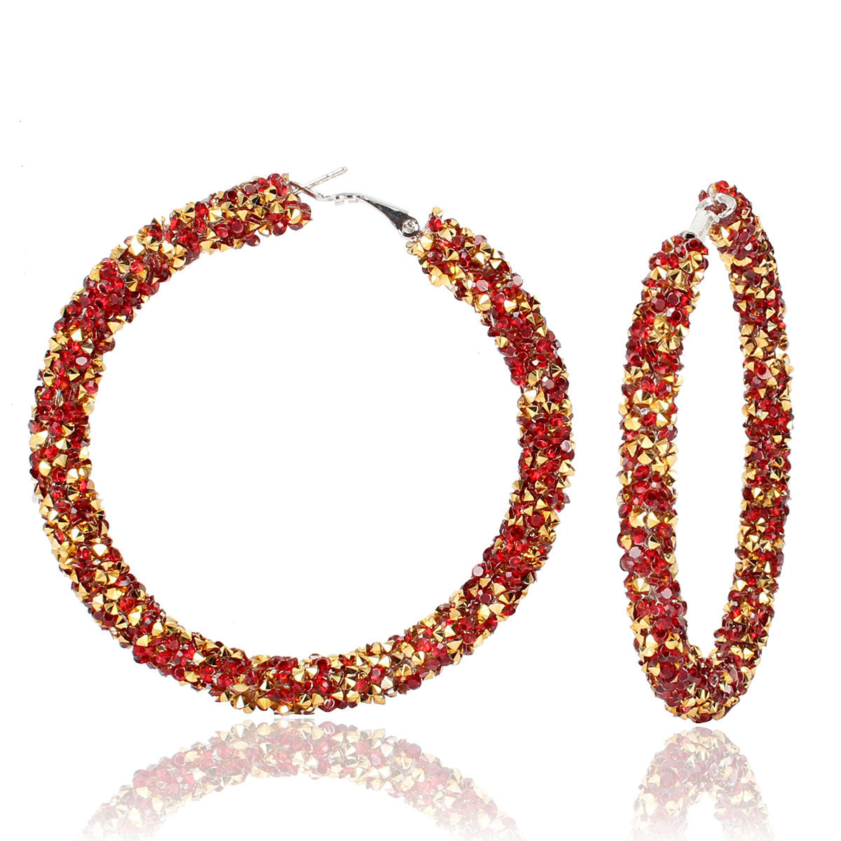 Wholesale Diamond Simple Hoop Earrings ACC-ES-Tengc002