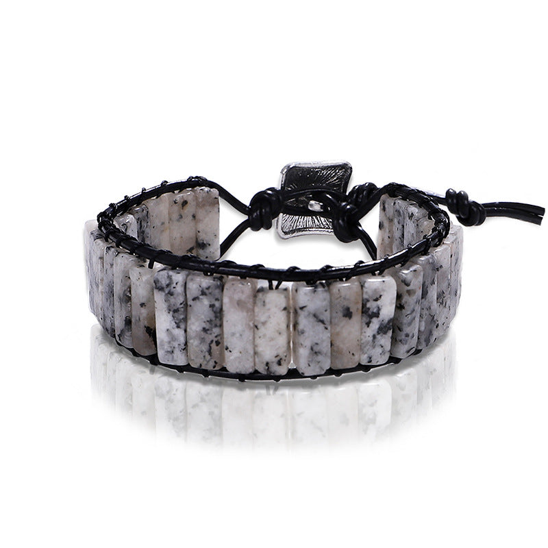 Wholesale Hand Woven Imperial Stone Bracelet