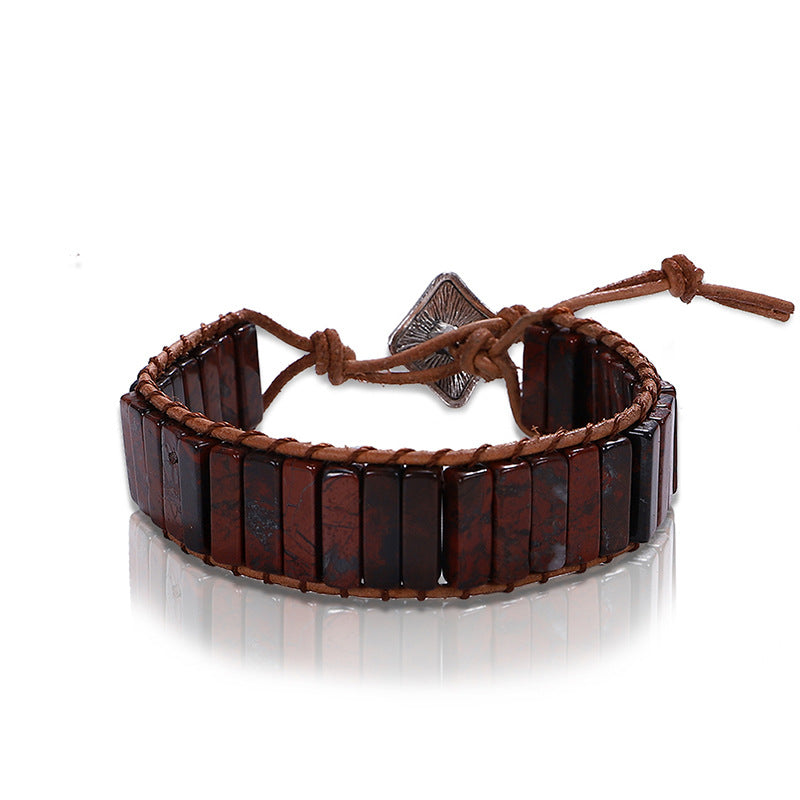 Wholesale Hand Woven Imperial Stone Bracelet