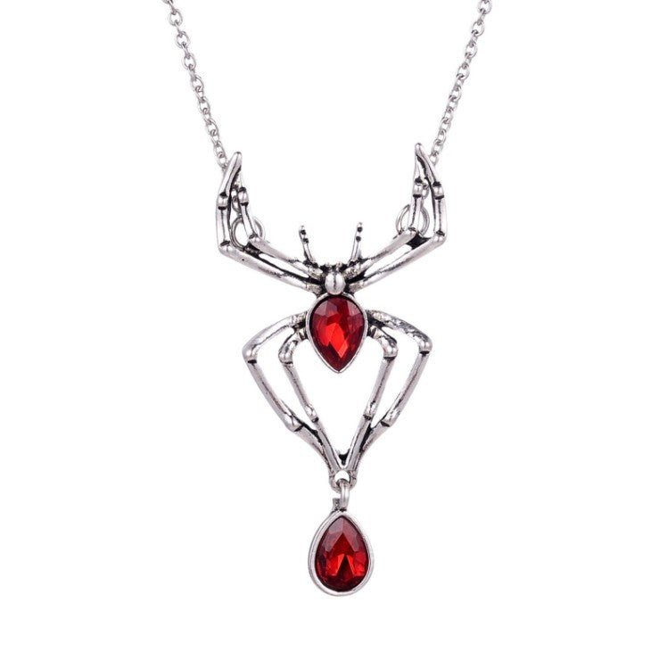 Wholesale Gothic Vampire  Bat Necklace Set with Choker and Skull Pendant,  Fashion Accessory for Costume Party