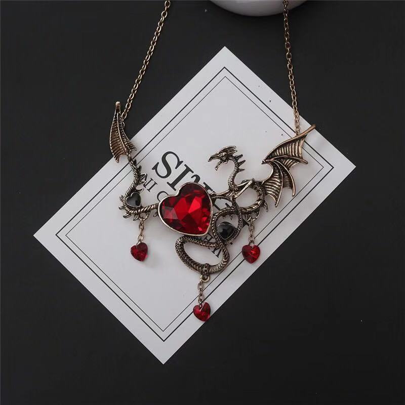 Wholesale Gothic Vampire  Bat Necklace Set with Choker and Skull Pendant,  Fashion Accessory for Costume Party