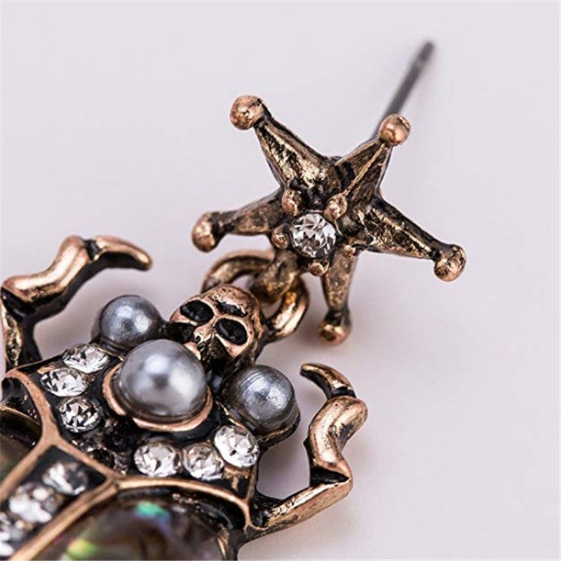 Wholesale  Exaggerated Shell Insect Beetle Earrings