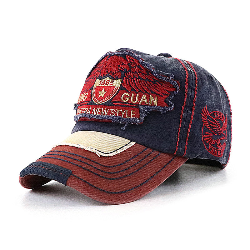 Wholesale Baseball Cap Embroidery Washed Old Hat ACC-HT-YangGuan005