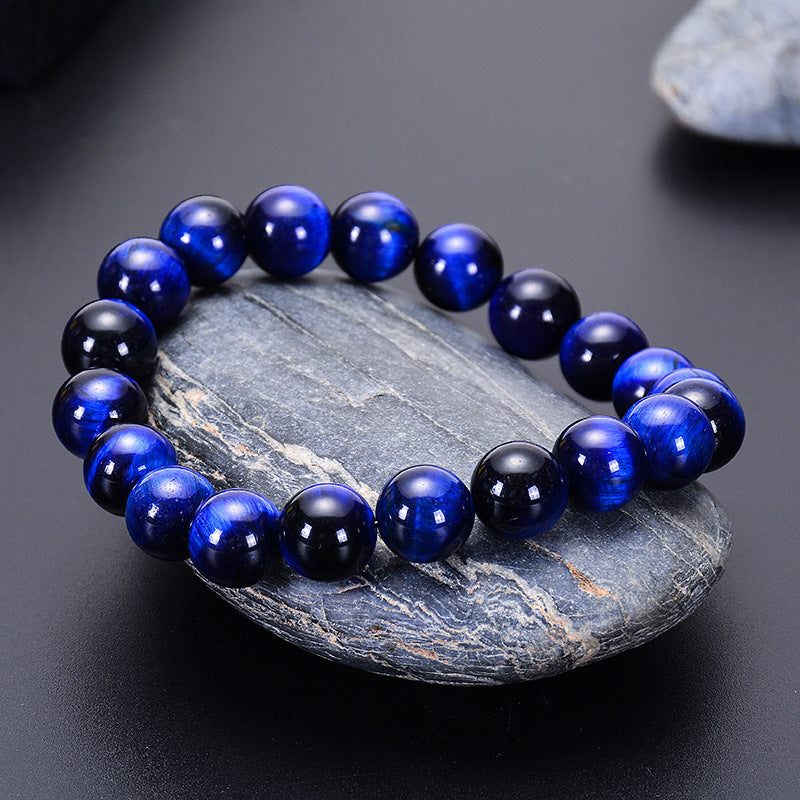 Wholesale Natural Blue Tiger Eye Stone Eagle Eye Stone Cat Eye Bracelet
