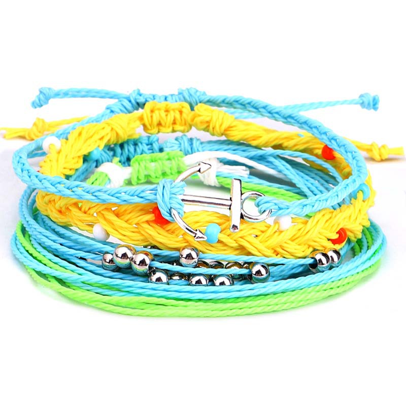 Wholesale Hand Woven Rice Bead Bracelet Set