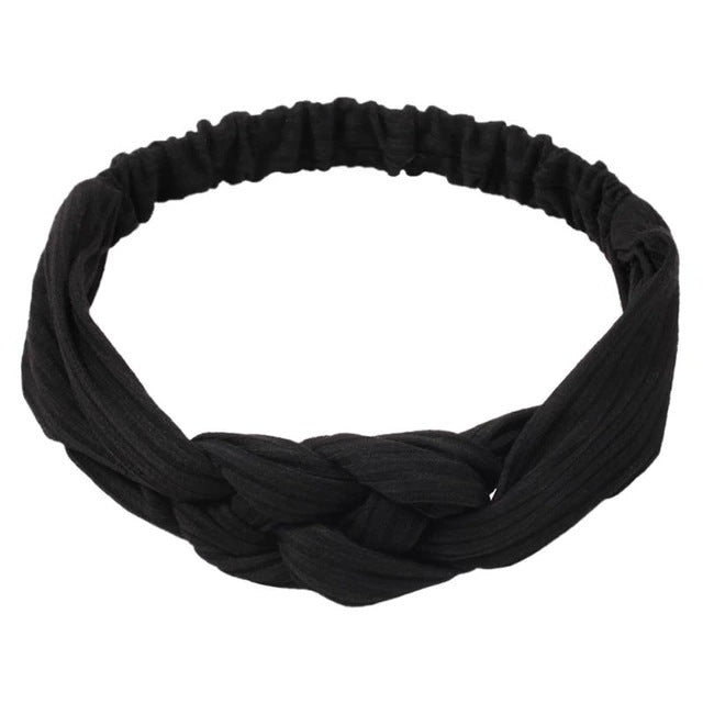 Wholesale Wide Braid Shape Headband Colors Optional Headband Hair Scrunchies ACC-HS-XinY001