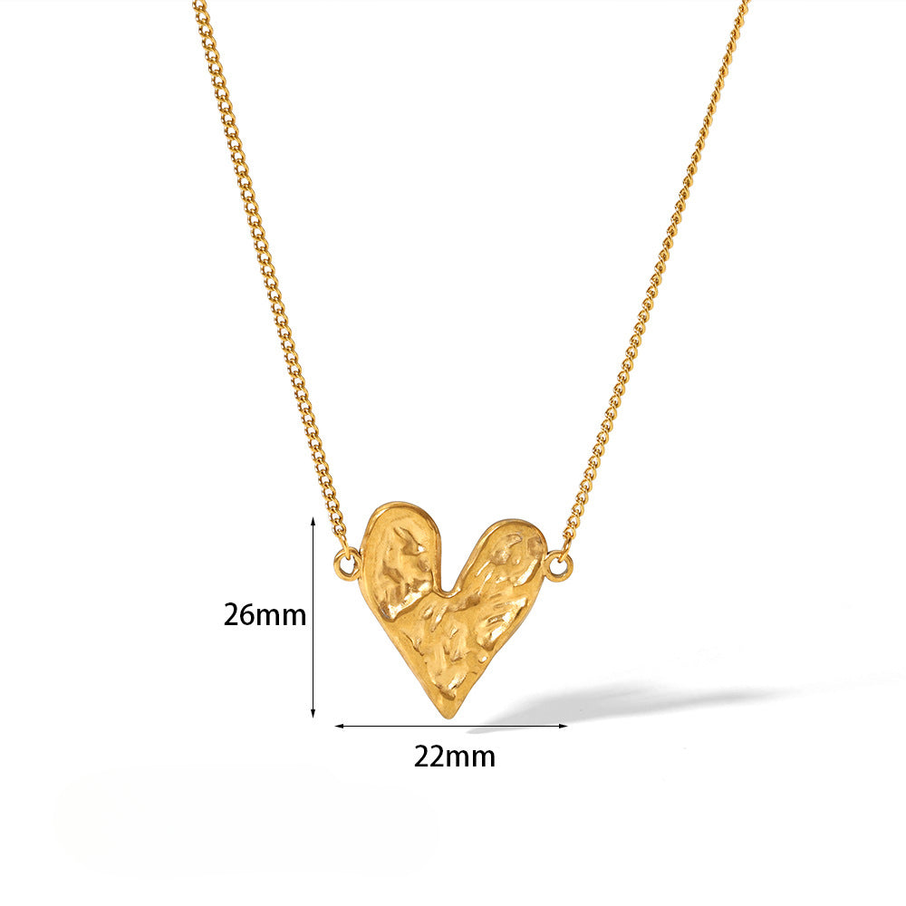 Wholesale Vintage 18K Gold Stainless Steel Lava Love Jewelry Set Hearts Rings Titanium Rings ACC-RS-LiQuan001