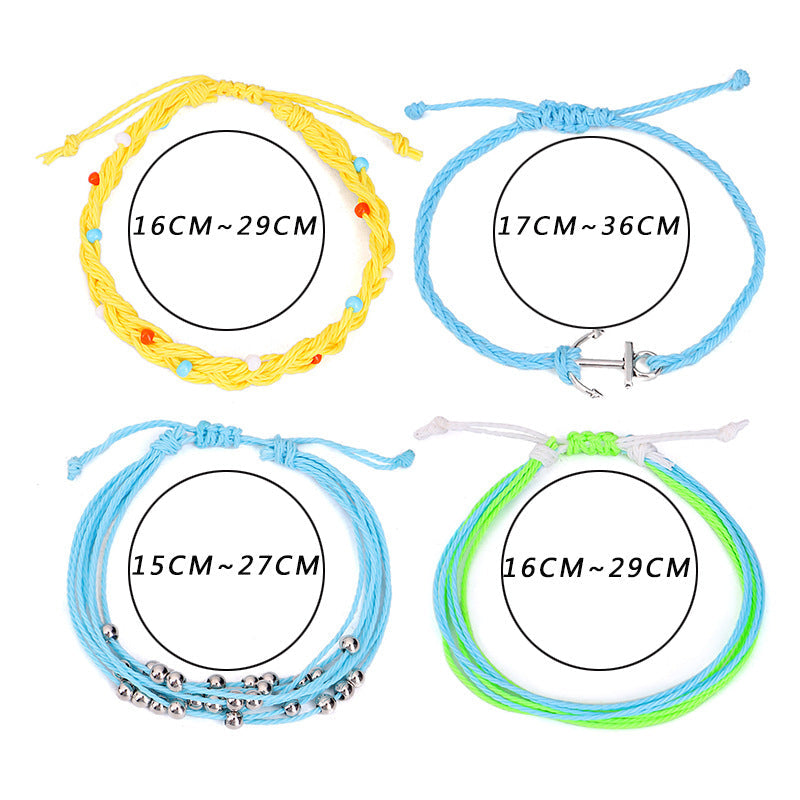 Wholesale Hand Woven Rice Bead Bracelet Set