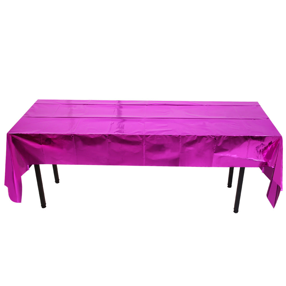 Wholesale Gloss-free Rose Gold Pink Tablecloth Decoration Products