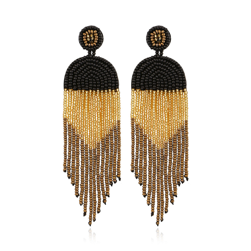 Wholesale Bohemian Vintage Tassel Earrings ACC-ES-JieMi006
