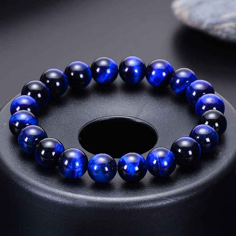 Wholesale Natural Blue Tiger Eye Stone Eagle Eye Stone Cat Eye Bracelet