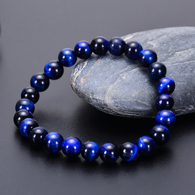 Wholesale Natural Blue Tiger Eye Stone Eagle Eye Stone Cat Eye Bracelet