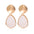 Wholesale  Simple Geometric Love Hollow Round Alloy  Heart Earrings