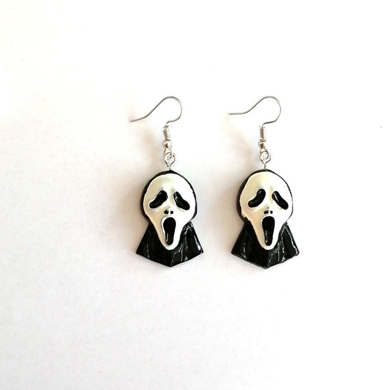 Wholesale   Resin  Pumpkin Mask Skull Ghost Cat   Earrings