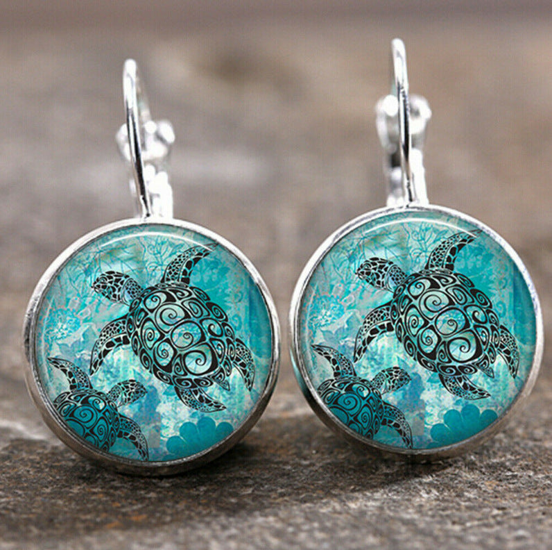 Wholesale Retro Moon Angel Alloy Earrings Boutique Resale