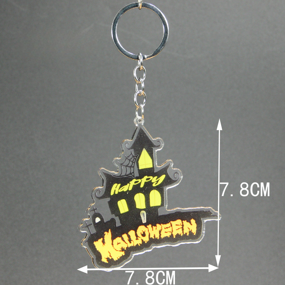 Wholesale Halloween Acrylic Tombstone Keychains ACC-KC-Shengh003