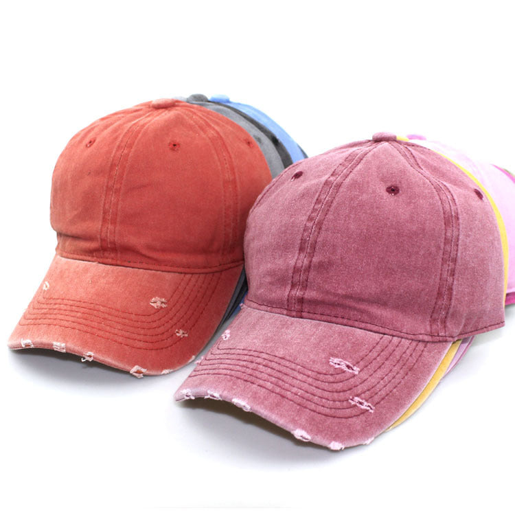 Wholesale Ripped Cotton Hat Baseball Cap ACC-HT-JiaTuo001