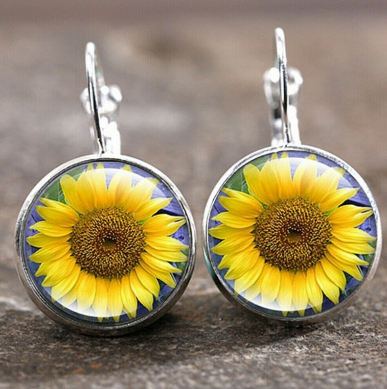 Wholesale Retro Moon Angel Alloy Earrings Boutique Resale
