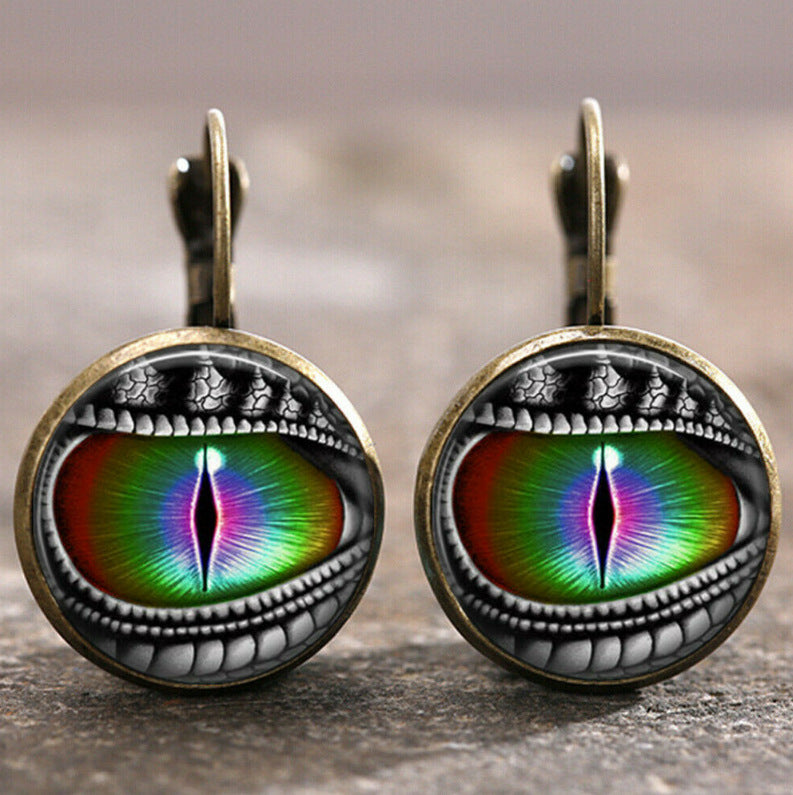 Wholesale Retro Moon Angel Alloy Earrings Boutique Resale