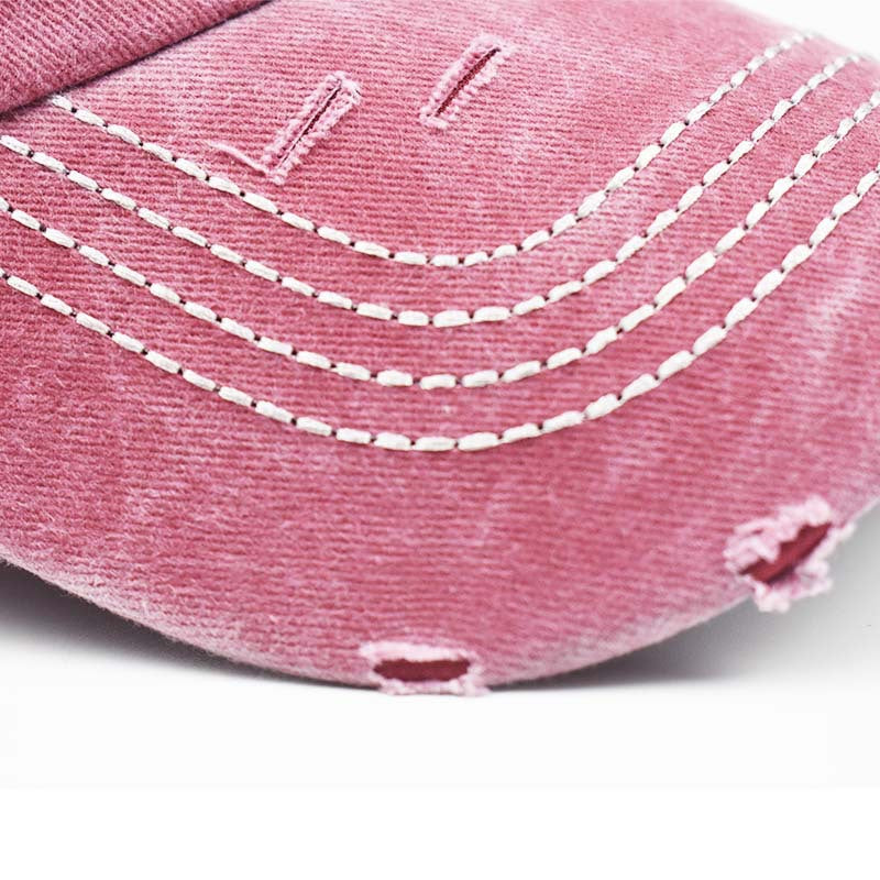 Wholesale Pure Cotton Washed Denim Baseball Flag Cap