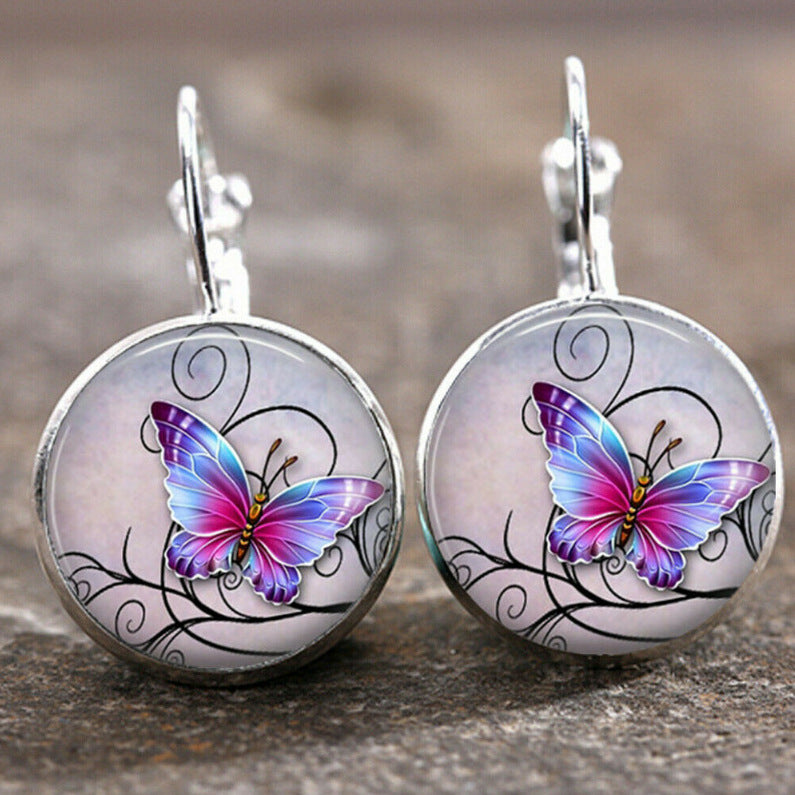 Wholesale Retro Moon Angel Alloy Earrings Boutique Resale