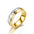 Wholesale  Two-color Room Gold  Stainless Steel Couple Ring