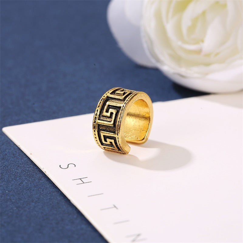 Wholesale Retro Ear Cuff Ethnic Style Pattern Single ACC-ES-meih001