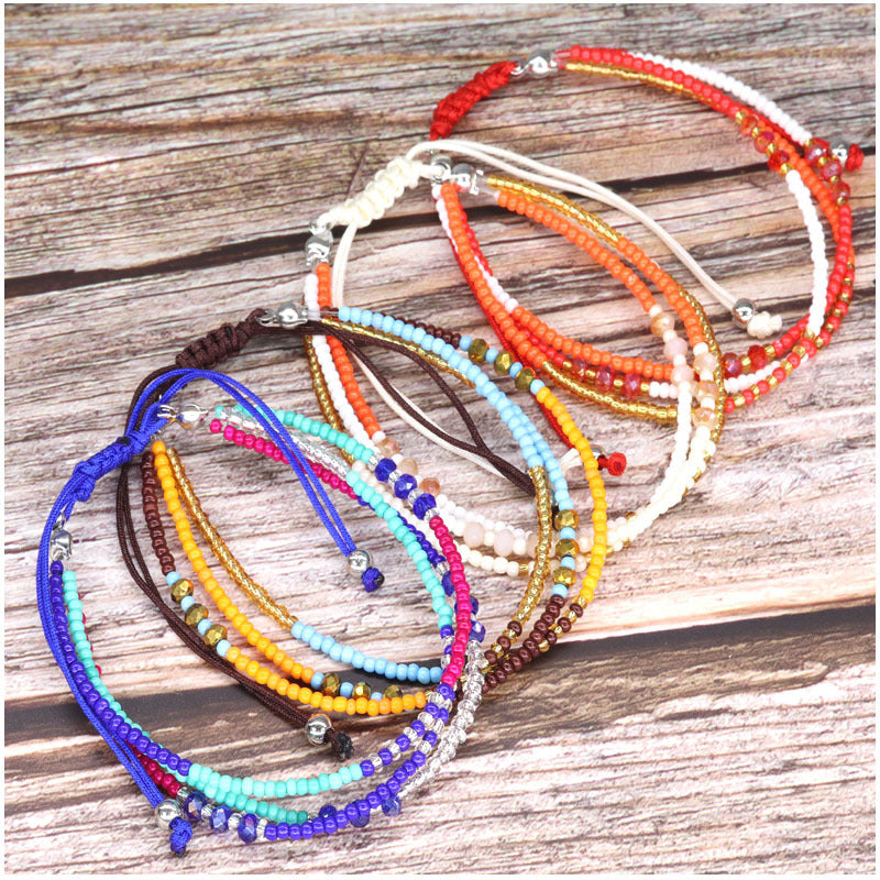 Wholesale Handmade Woven Rice Bead Bracelets