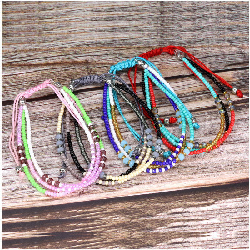 Wholesale Handmade Woven Rice Bead Bracelets