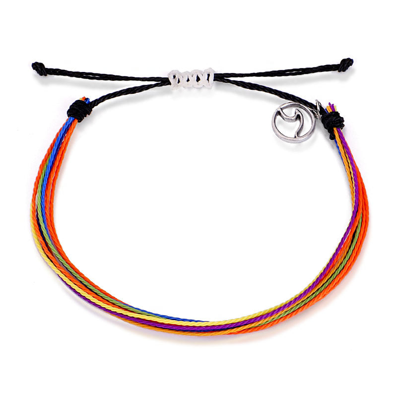 Wholesale Hand-woven Bohemian Waterproof Wax Cord Bracelet