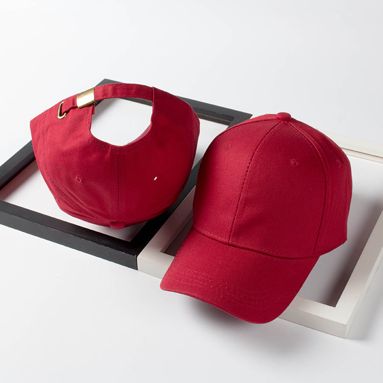 Wholesale Copper Buckle Baseball Hat Solid Color Casual Duck Tongue Hat