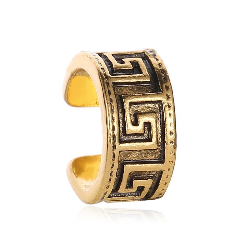 Wholesale Retro Ear Cuff Ethnic Style Pattern Single ACC-ES-meih001