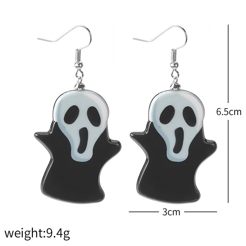 Wholesale  ghost skull witch grimace pumpkin earrings