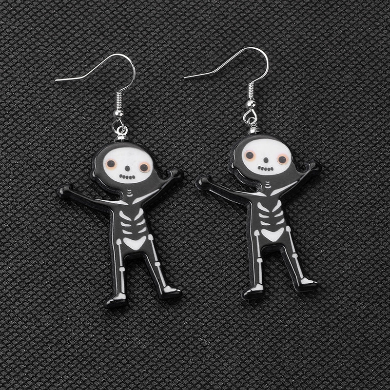 Wholesale  ghost skull witch grimace pumpkin earrings